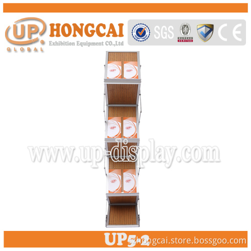 New Design A4 Size Foldable Brochure Holder Floor Stand